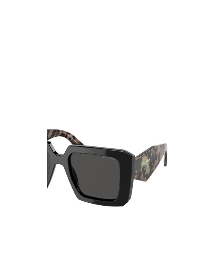Shop Prada Symbole Oversized Square-frame Sunglasses In Black