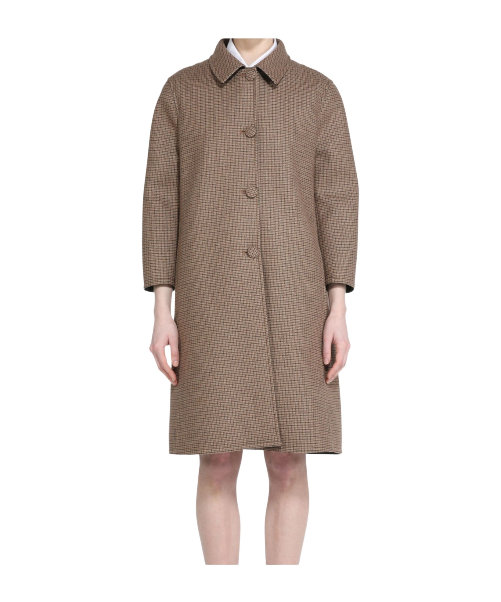 Shop N°21 Houndstooth Coat In Brown