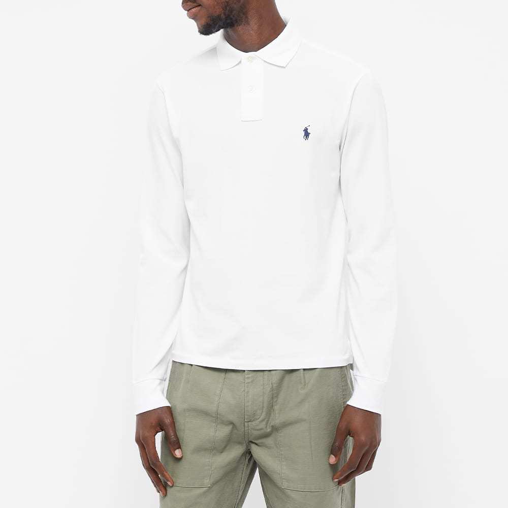Polo Ralph Lauren White Polo With Classic Collar And Pony Embroidered On The Front In White