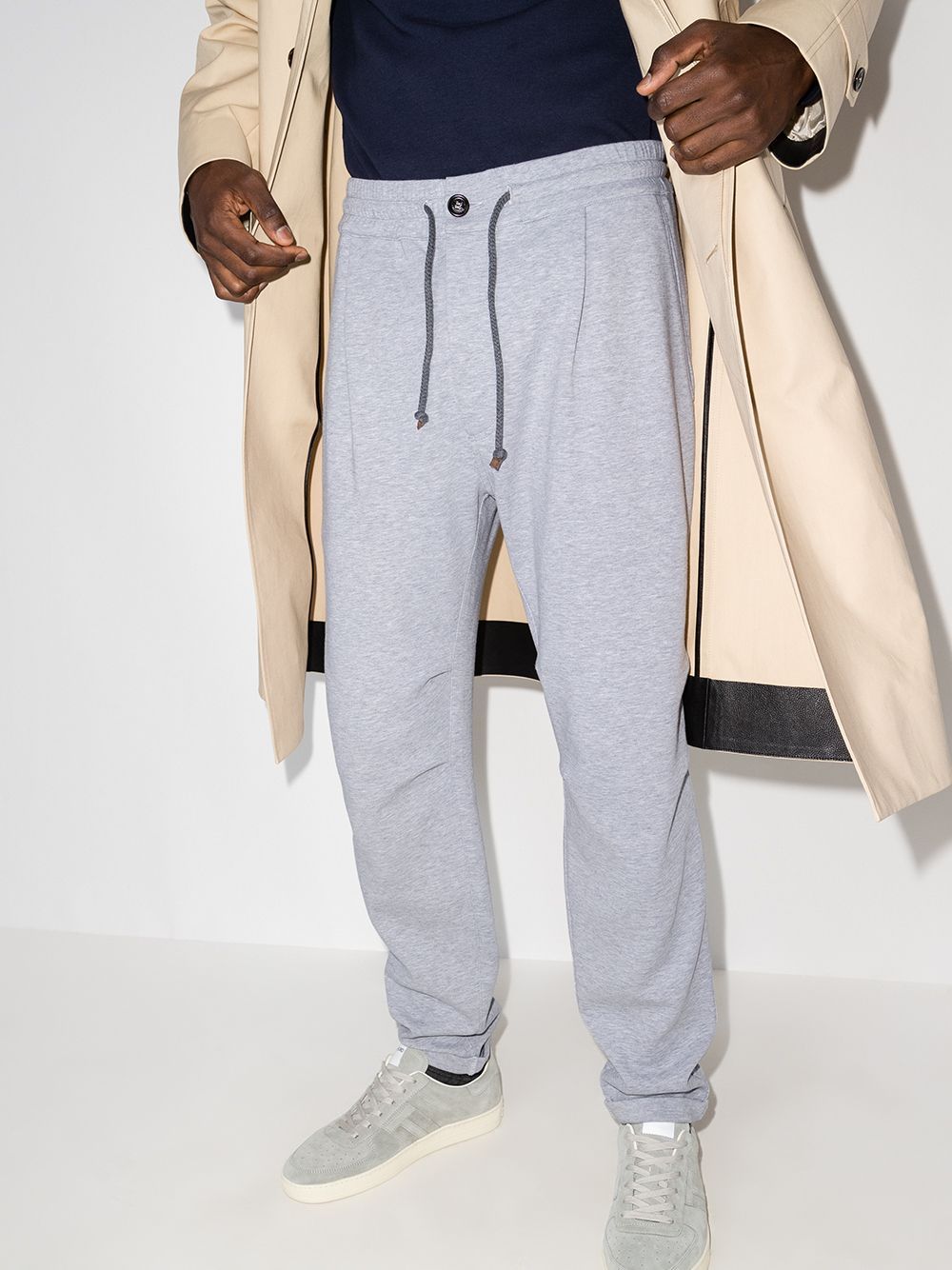 Brunello Cucinelli Tailored Drawstring Track Pants In White