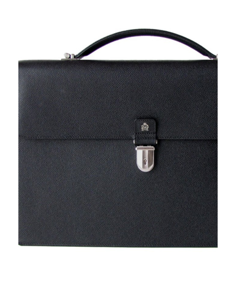 DUNHILL BLACK LOGO HANDBAG 