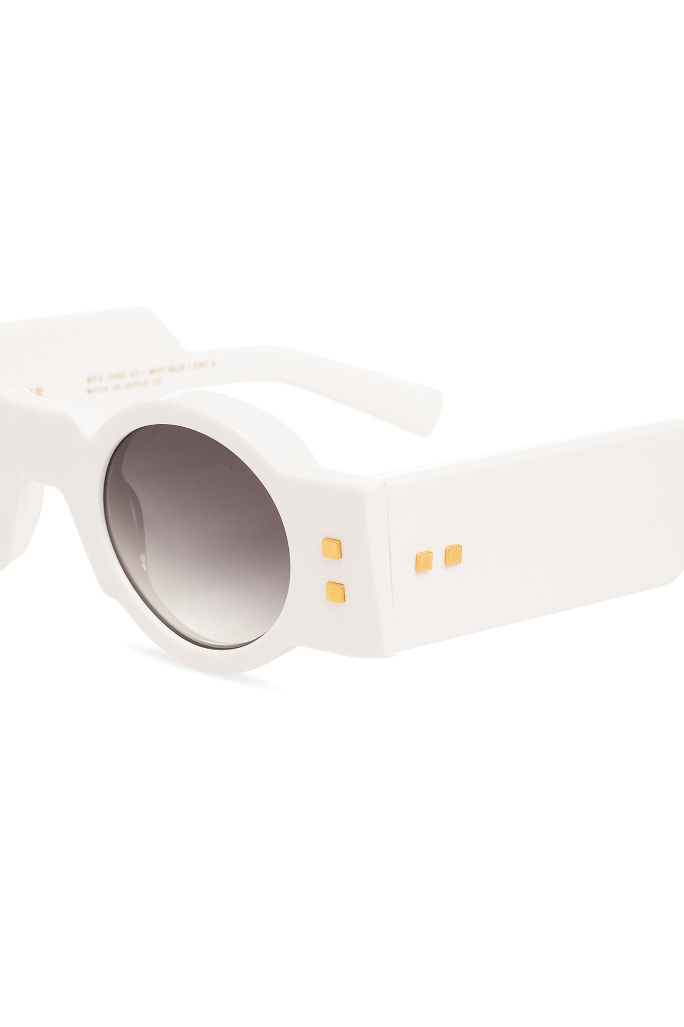 Balmain Olivier Round-frame Sunglasses In White