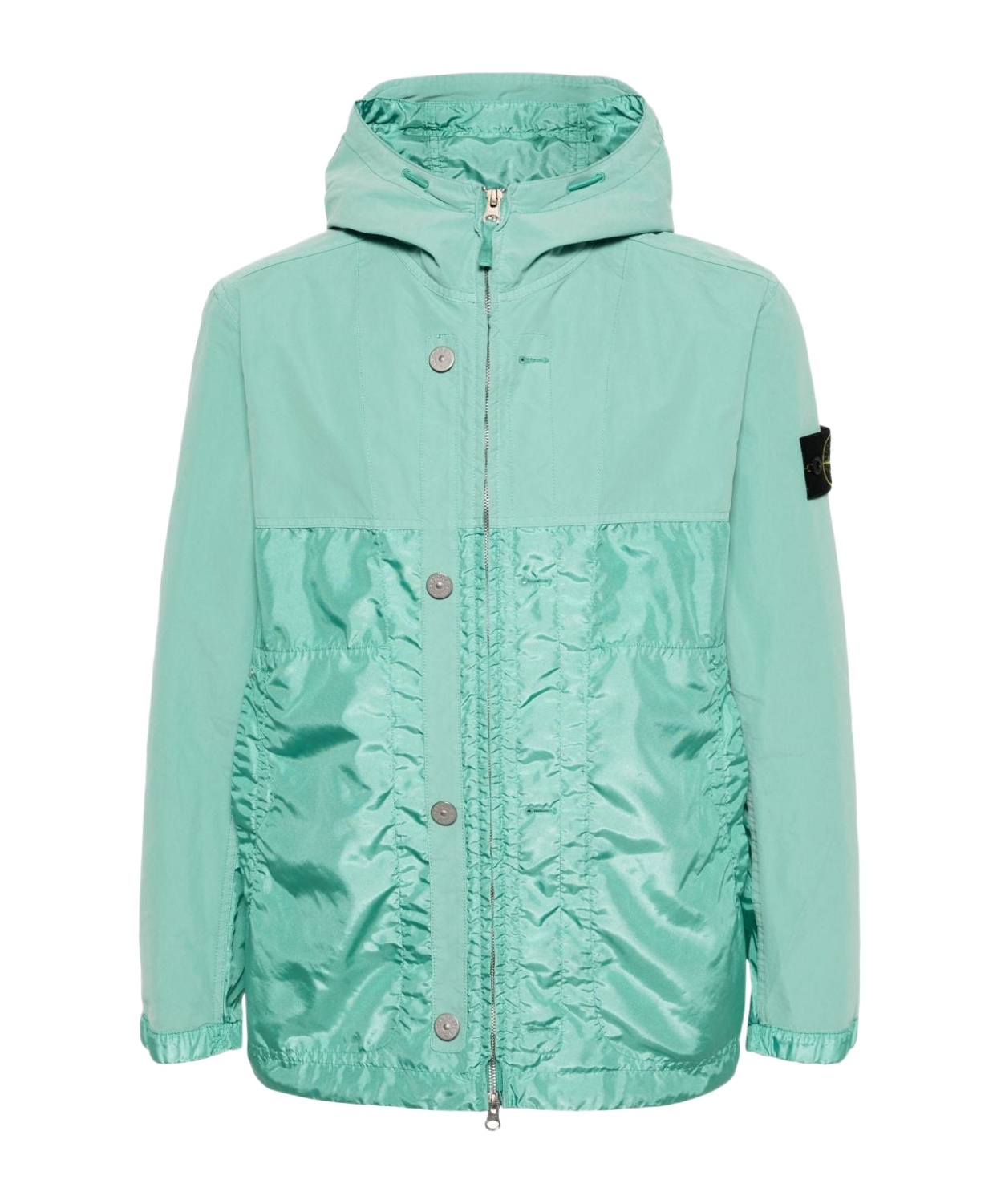 Stone Island Lightweight Hooded Jacket In Green