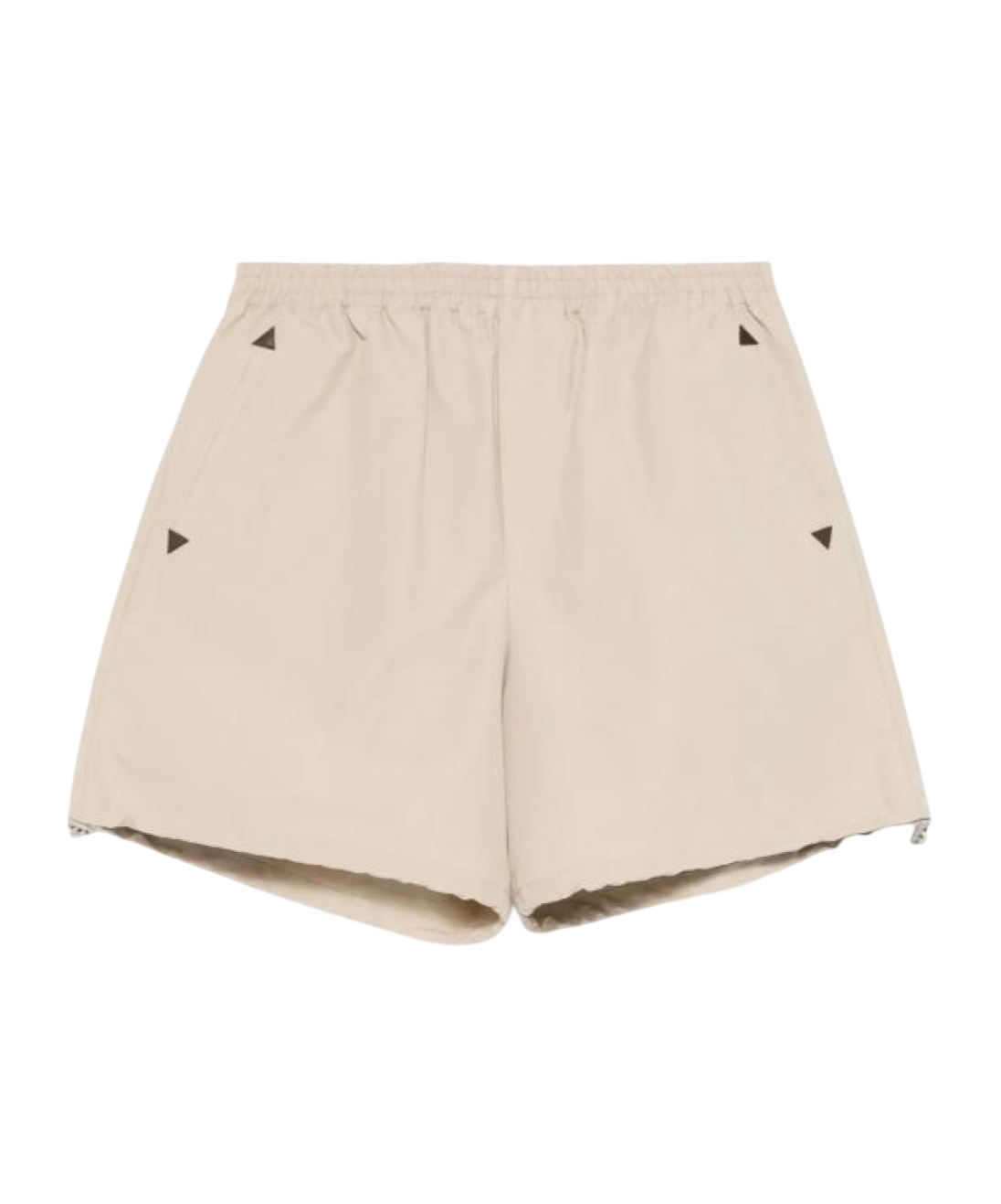 Moschino Elastic Waist Shorts In Neutral