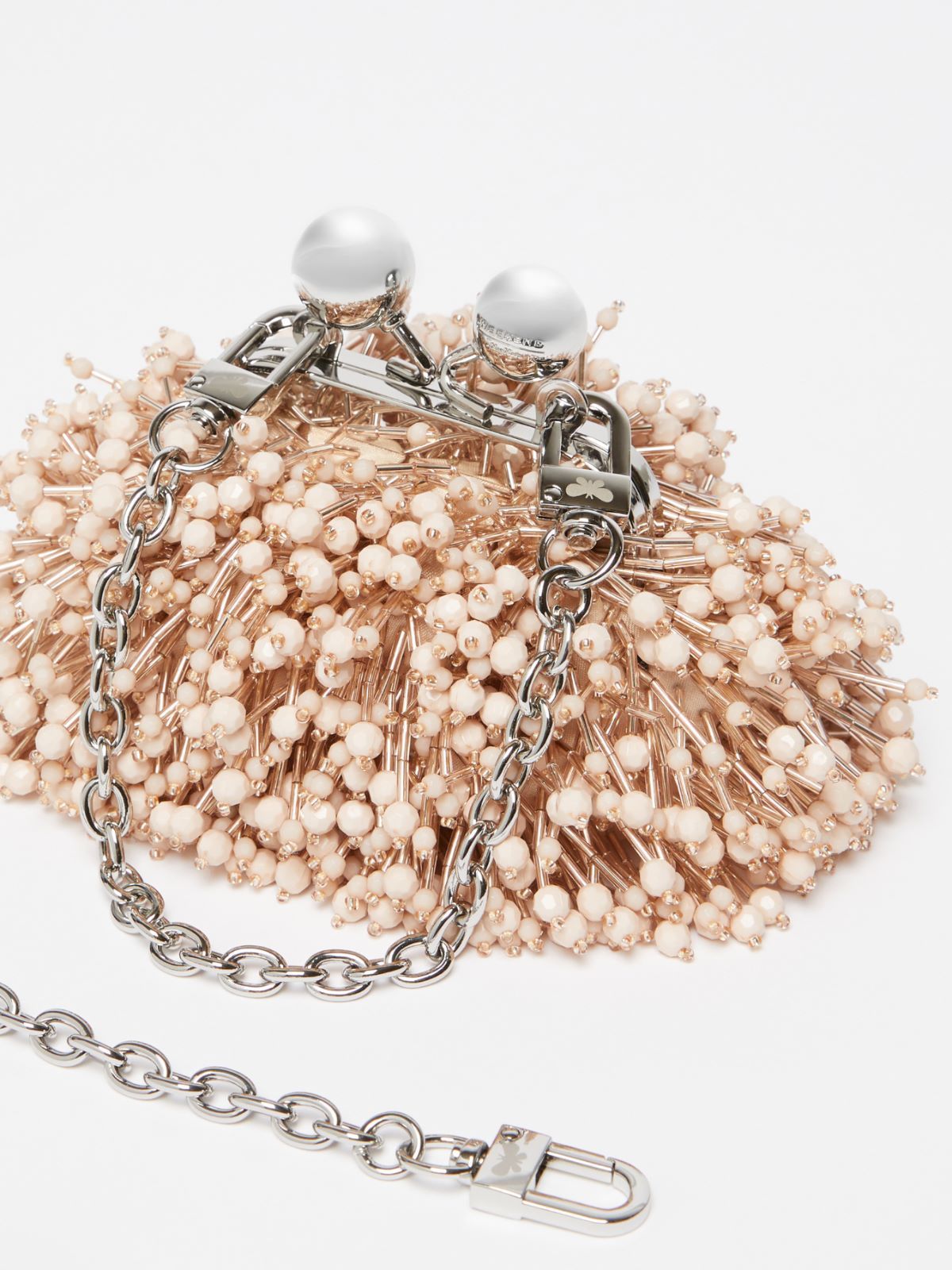 Weekend Max Mara Nano Pasticcino Bag In Satin Sequins