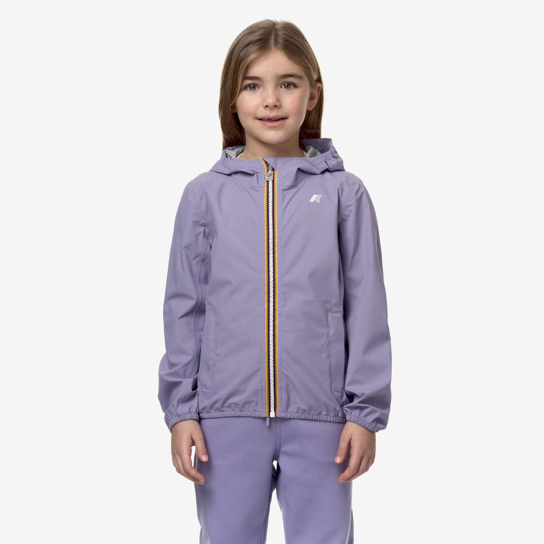 K-way Le Vrai Hooded Jacket In Gray