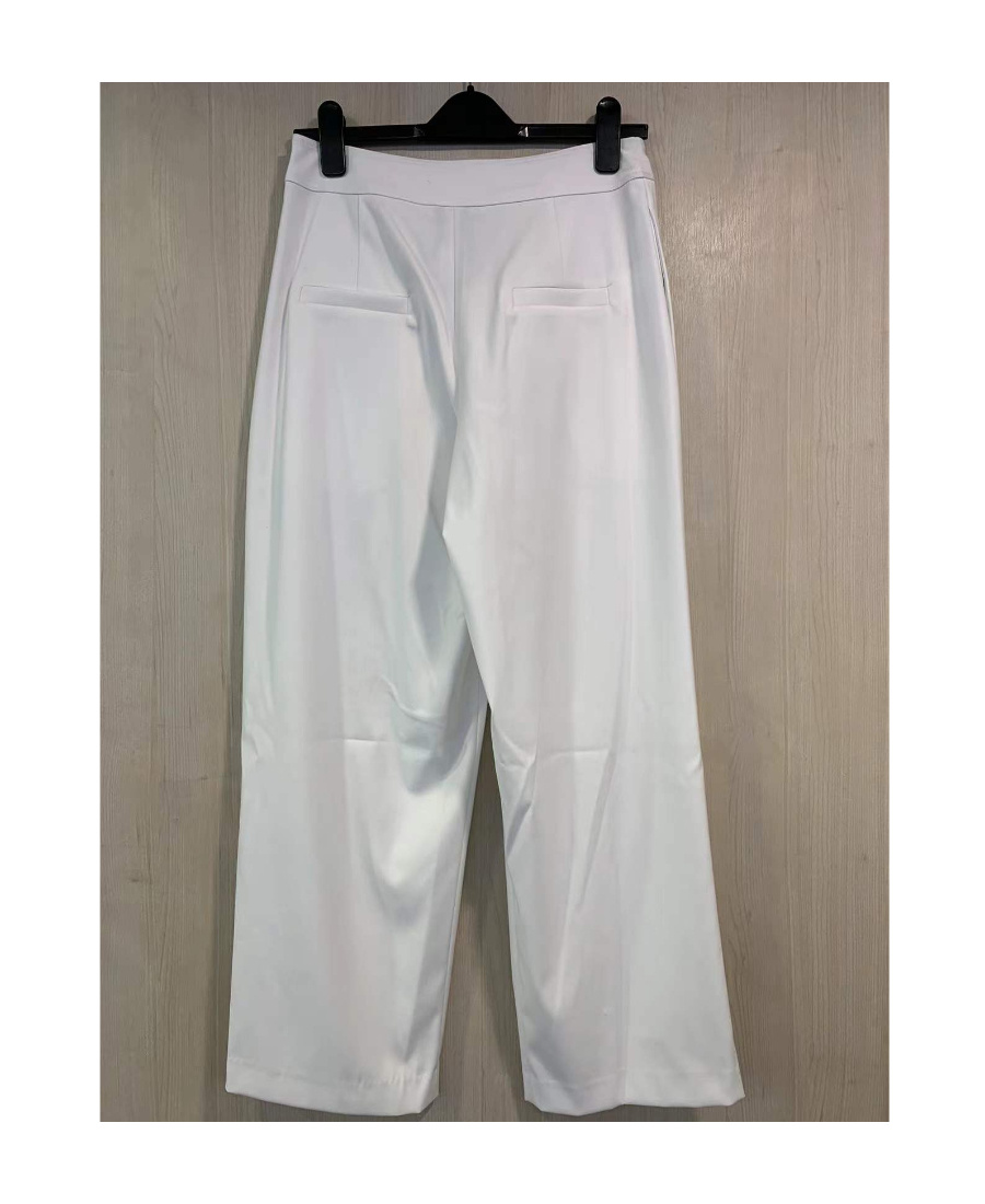 EDWARD ACHOUR PARIS LOGO PLEATED HIGH-WAISTED CASUAL PANTS