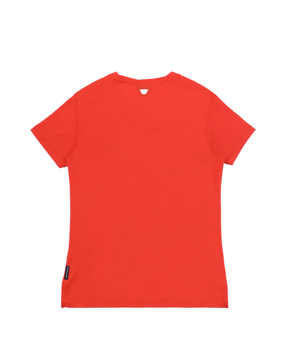 Shop Armani Jeans Round-necked Logo T-shirt In Red