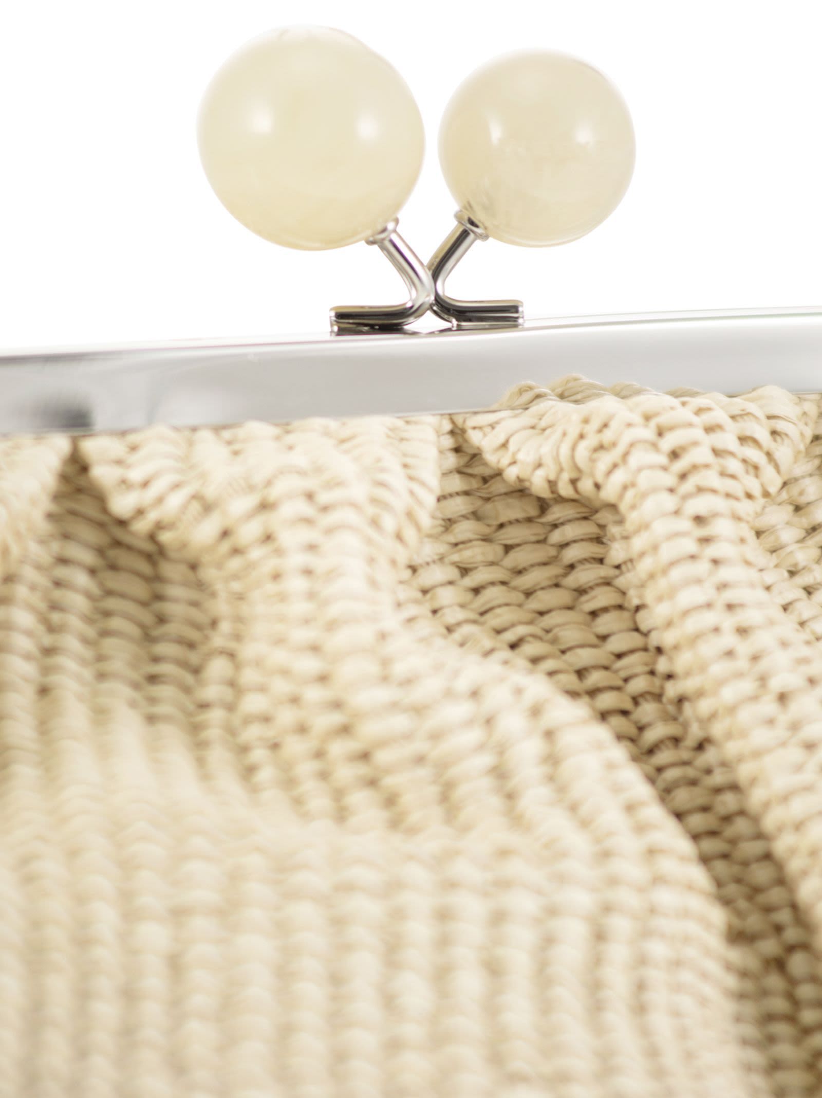 Weekend Max Mara Fortuna Chained Medium Pasticcino Bag In Nude