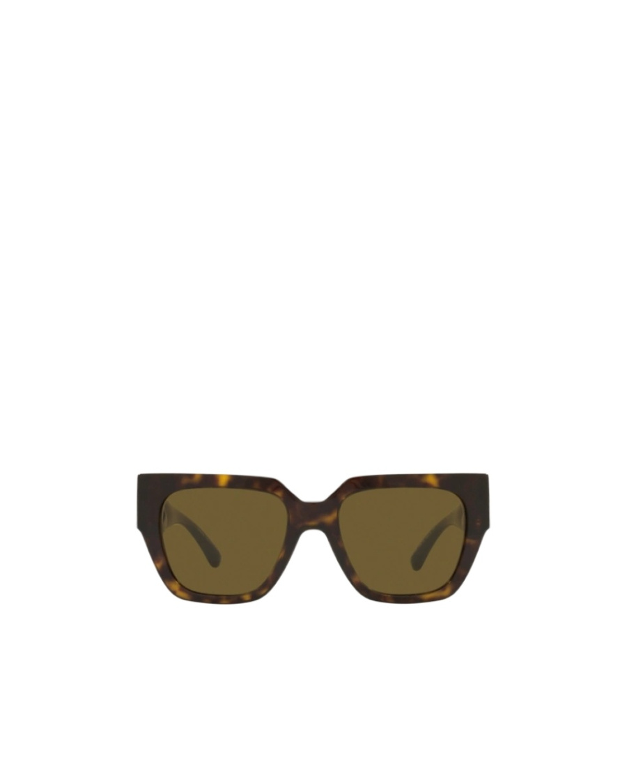 Versace Sculpted Square Sunglasses In Green