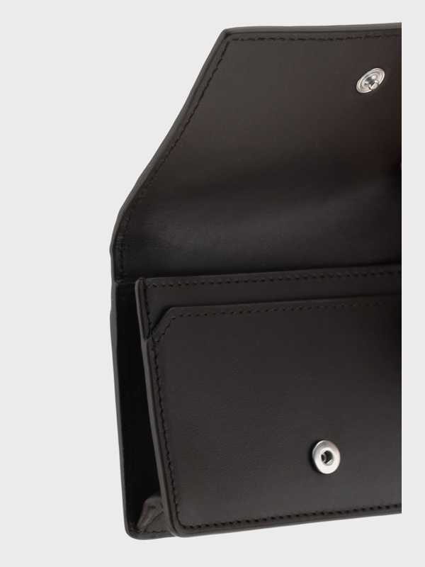 Bottega Veneta Flip Wallet In Black