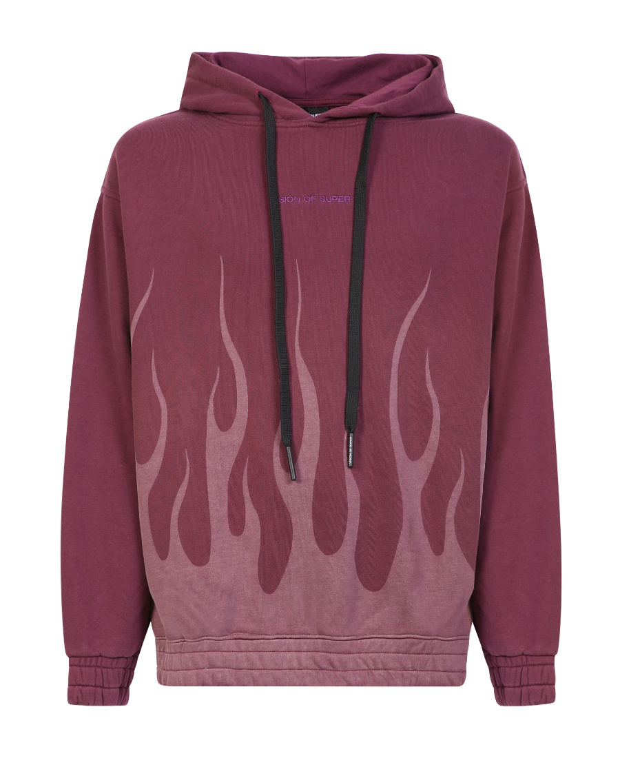 Vision Of Super Man Sweatshirt Garnet Size Xl Cotton In Red