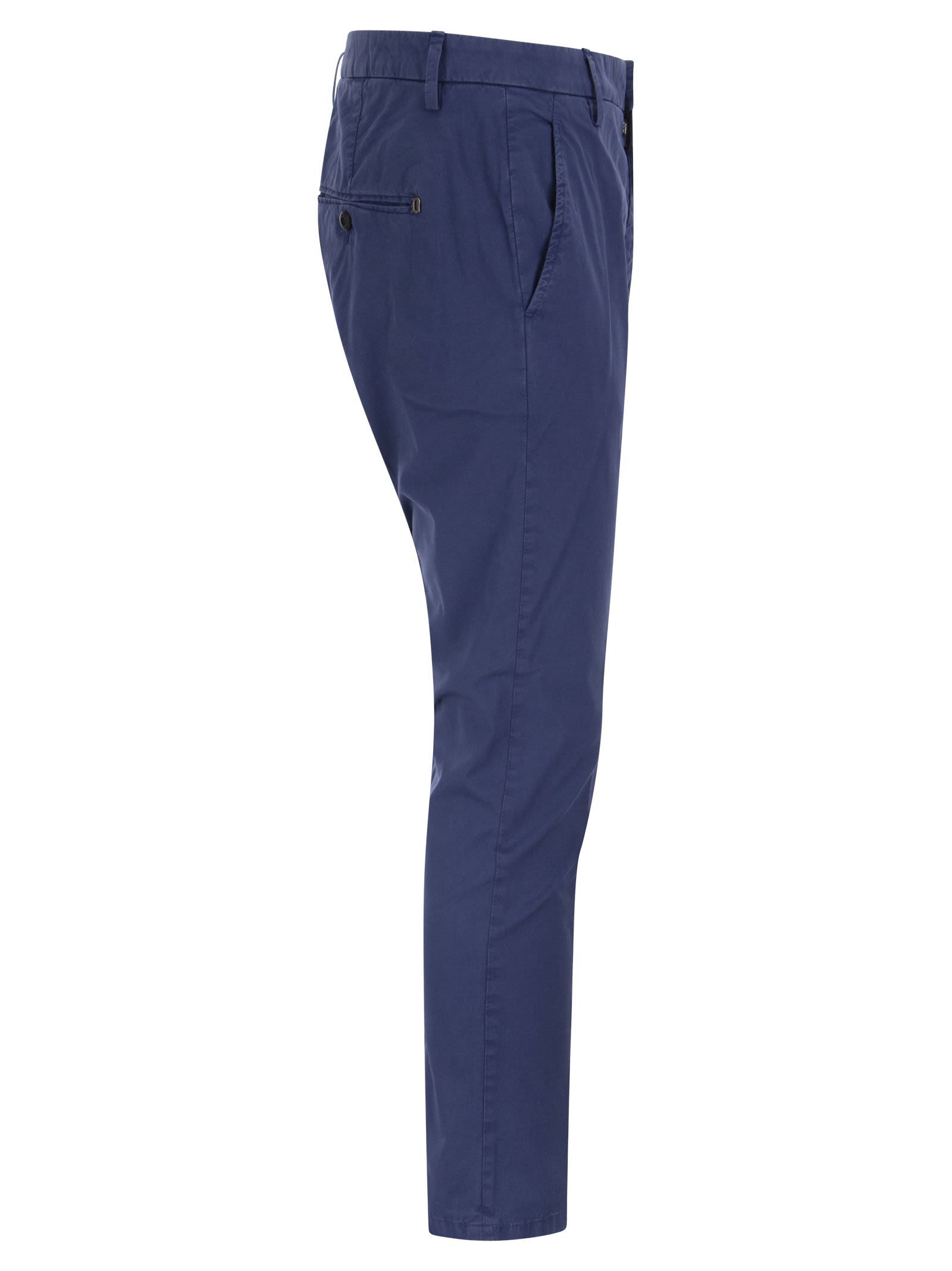 Dondup Men's Alfredo - Slim-fit Cotton Trousers In Blue
