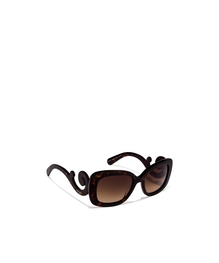 Shop Prada Full Frame Sunglasses In Black