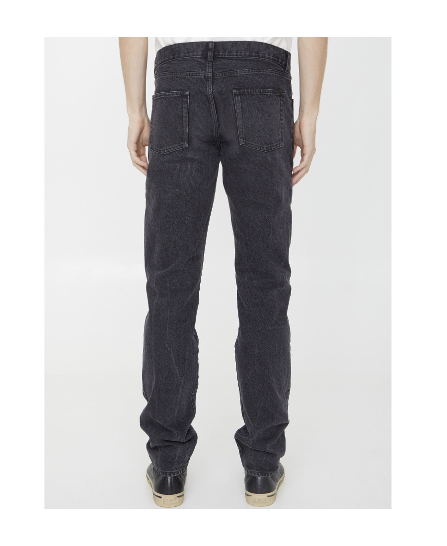 SAINT LAURENT SAINT LAURENT BUTTON DETAILED SLIM FIT JEANS