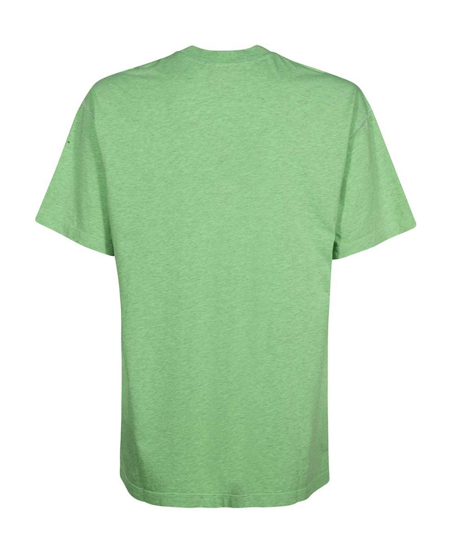 Msgm Cotton T-shirt In Green