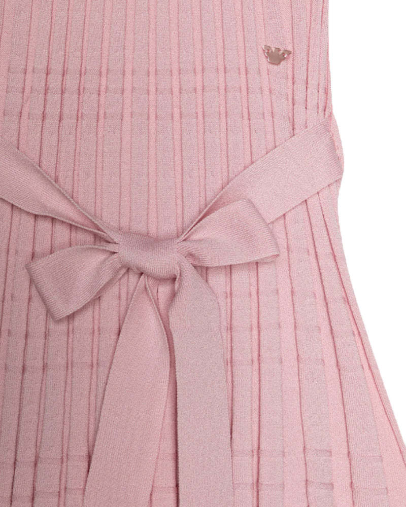 Emporio Armani Belted Dress In Pink