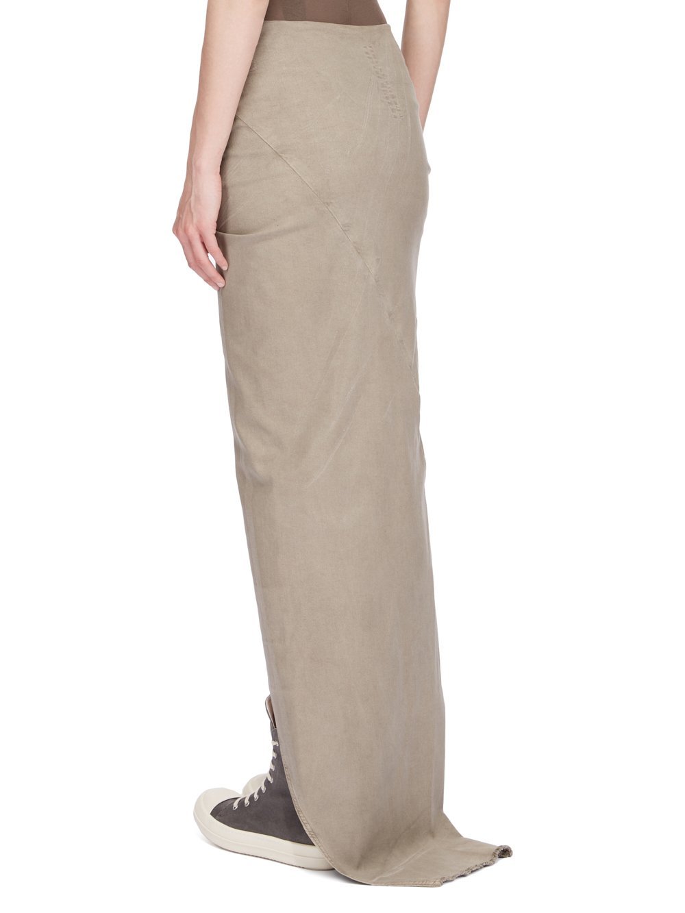 RICK OWENS EDFU DENIM SKIRT