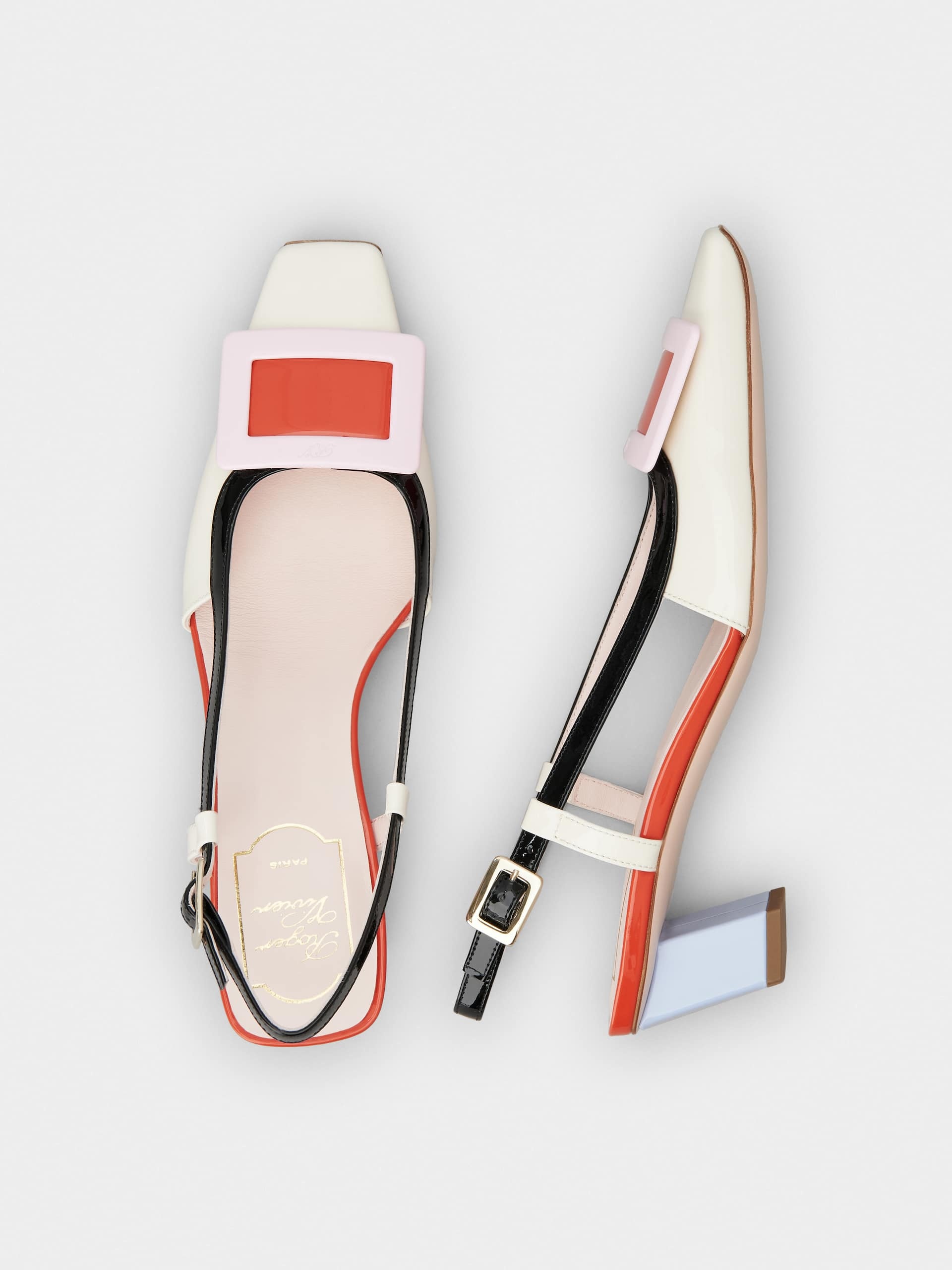 Roger Vivier Belle Vivier Slingback In Multicolor