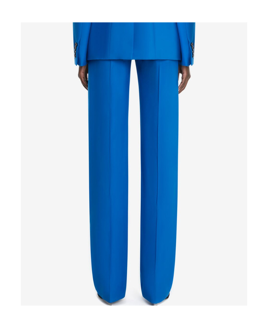 Alexander Mcqueen Low-rise Tailored Trousers In Blue
