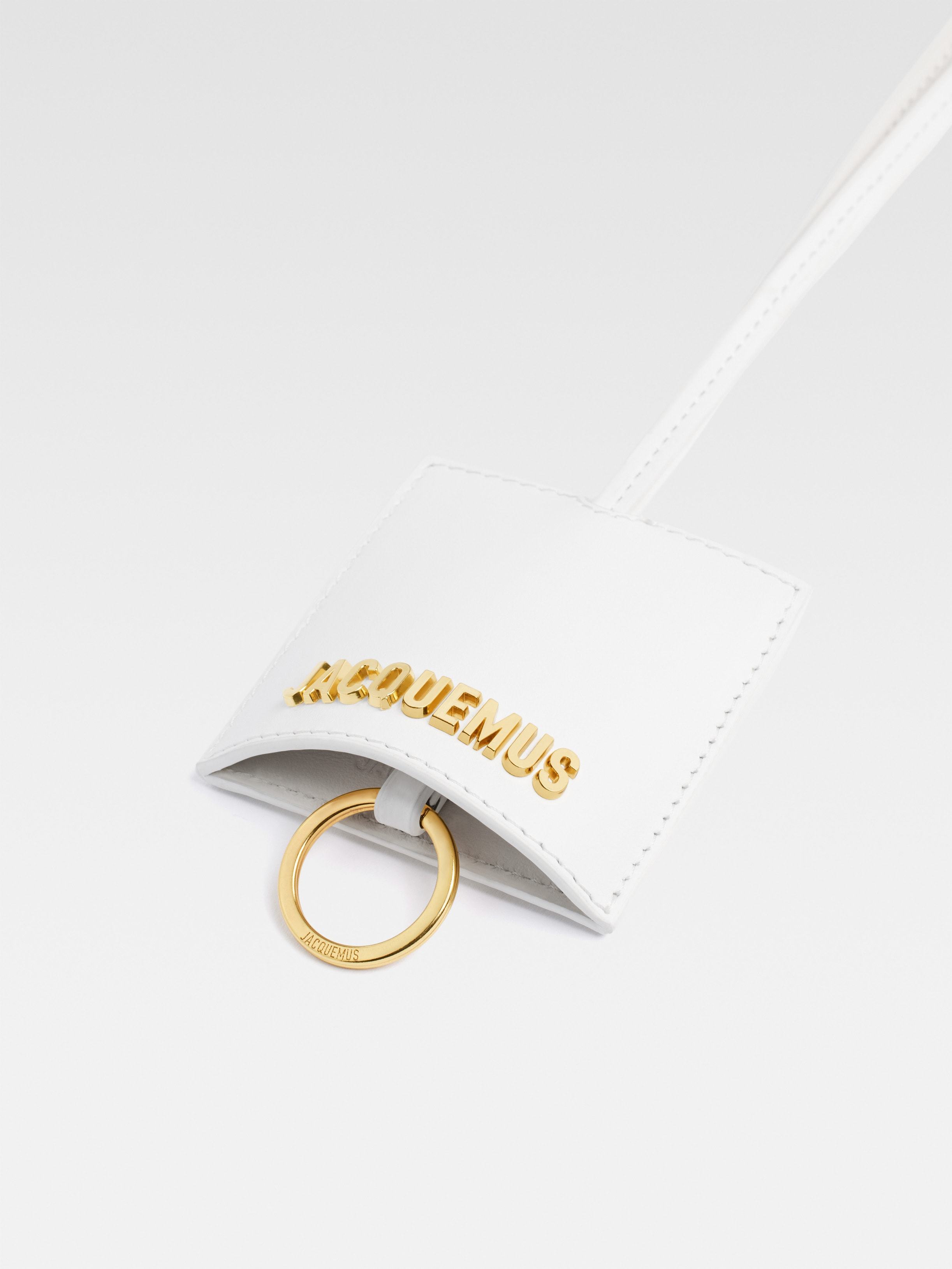 Jacquemus Le Porte Clés Bagage Keychain In White