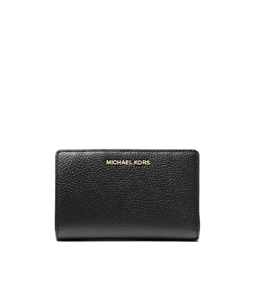 MICHAEL MICHAEL KORS MEDIUM PEBBLED LEATHER WALLET