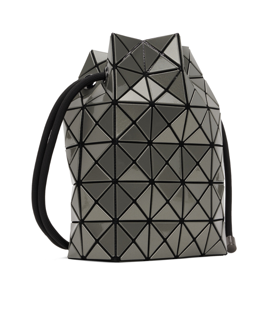 Bao Bao Issey Miyake Geometric-design Drawstring Shoulder Bag In Black