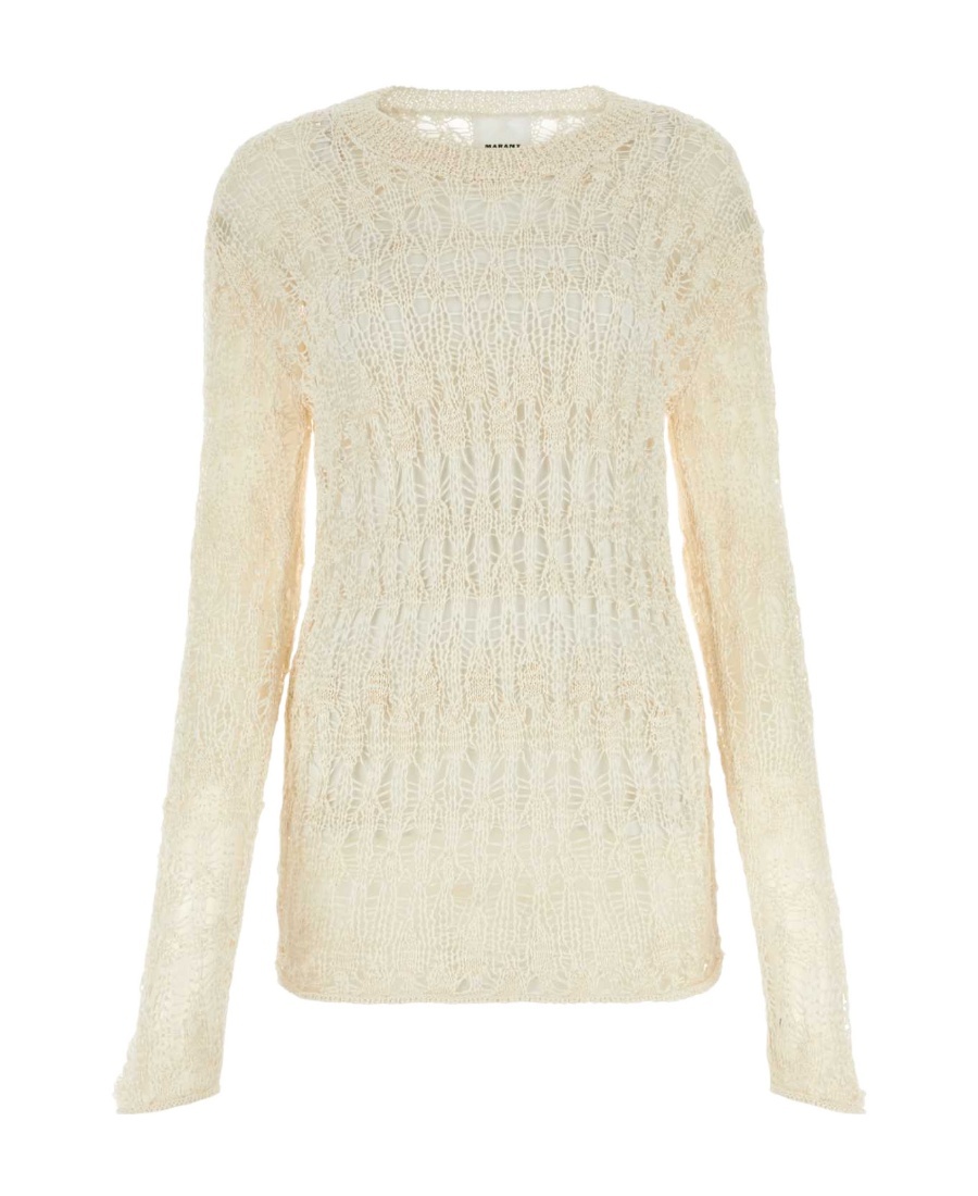 Isabel Marant Women's Ivory Cotton Blend Cooper Sweater In Nude