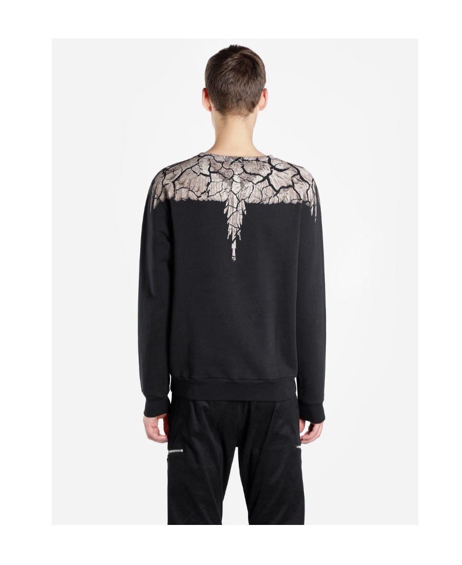 Marcelo Burlon County Of Milan Wings Prints Sweatshirt In Black