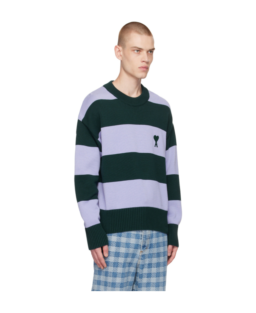 Ami Alexandre Mattiussi Ami De C Ur Sweater In Green