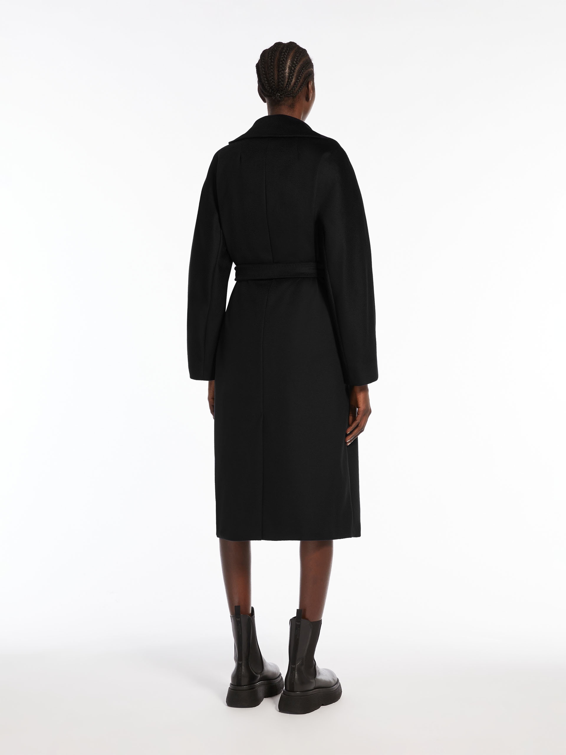 Weekend Max Mara Resina Double-breasted Coat In Black