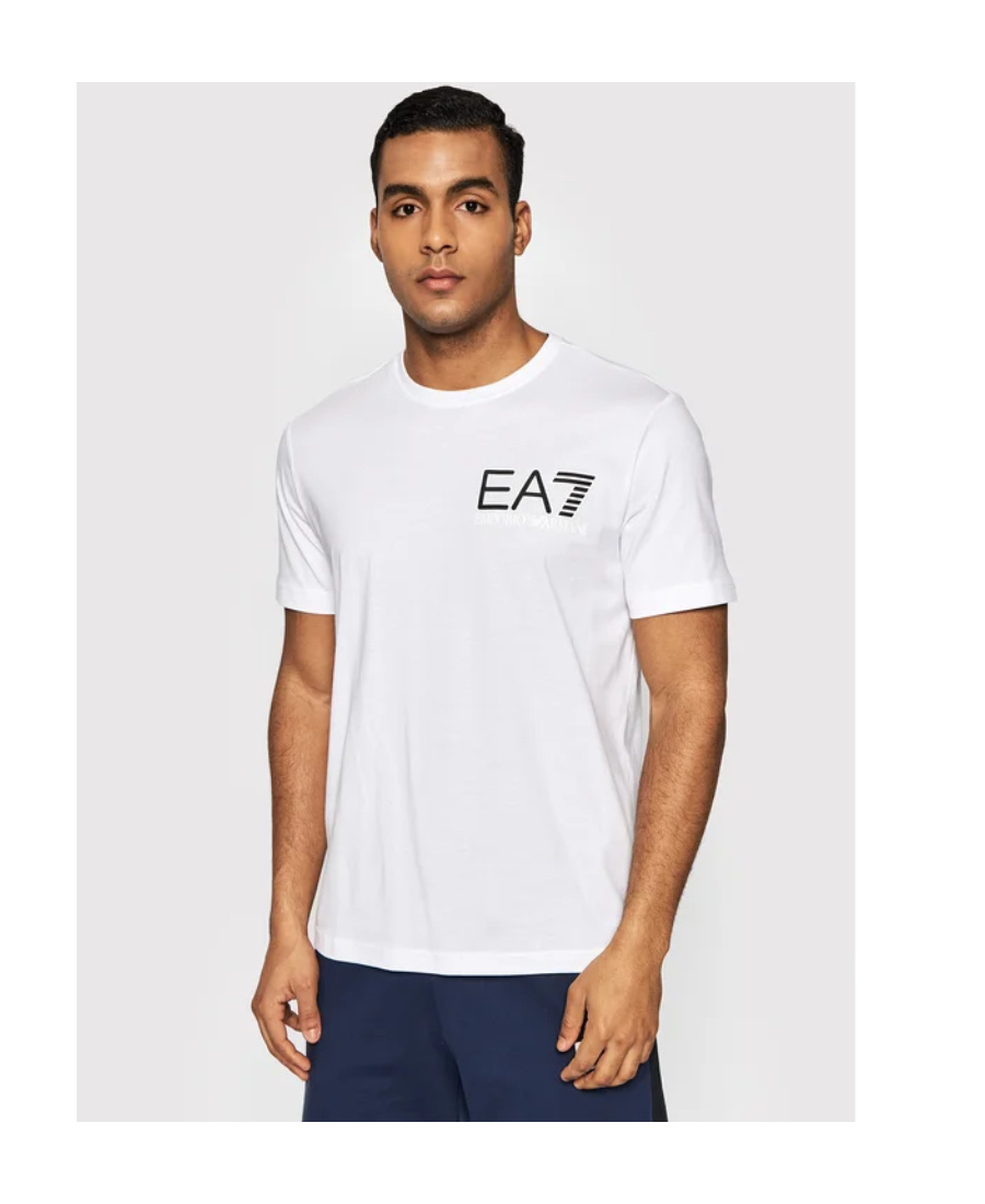 Ea7 Logo Printed T-shirt In White