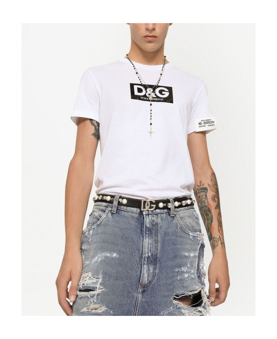 DOLCE & GABBANA DOLCE  GABBANA LOGO PRINTED CREWNECK T-SHIRT