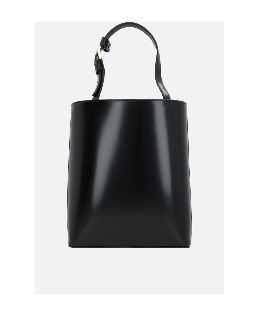 Prada Mini Zip Saffiano Leather Crossbody Bag In Black