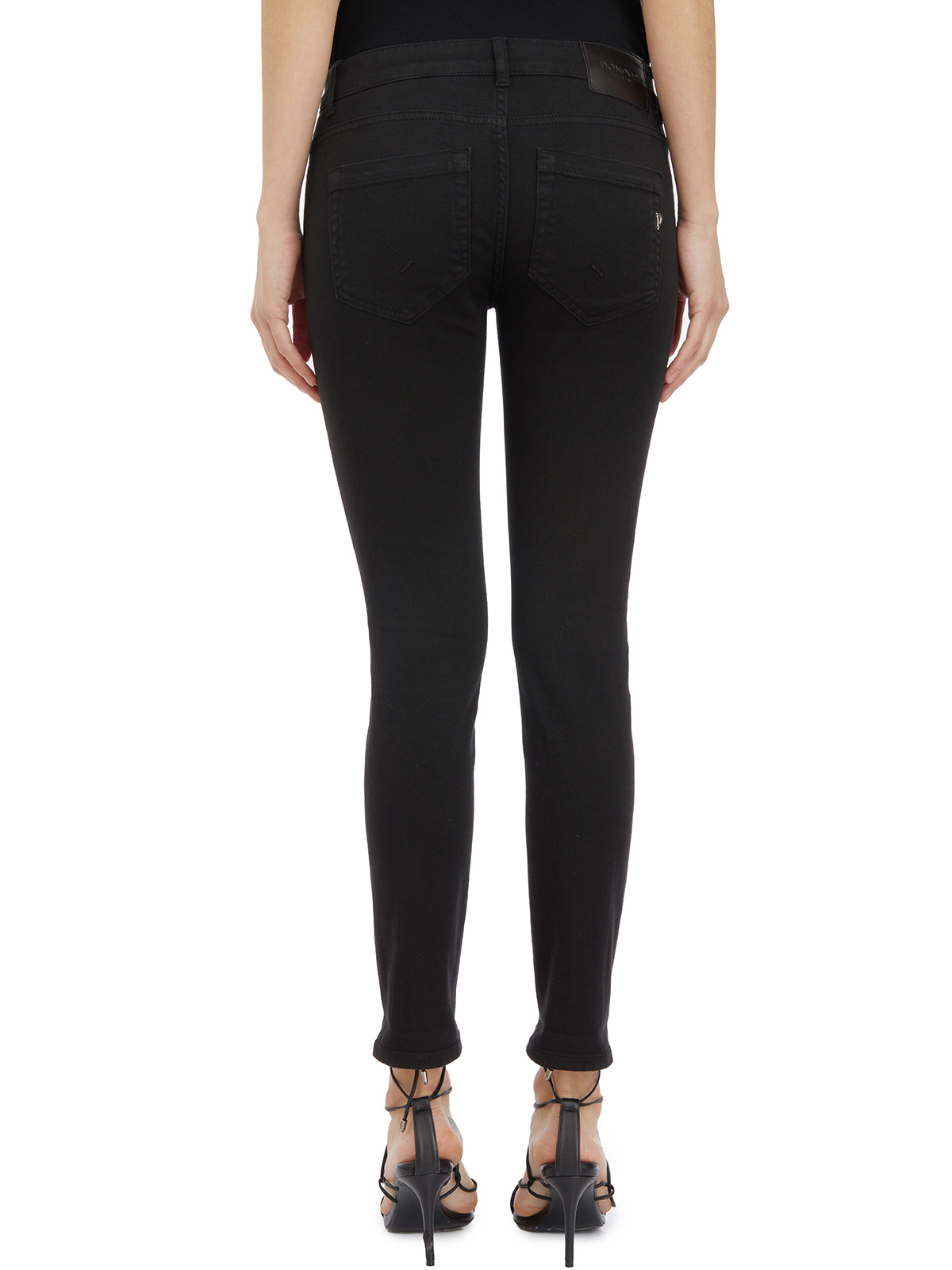 Dondup Denim Trousers With Belt Loops In Black