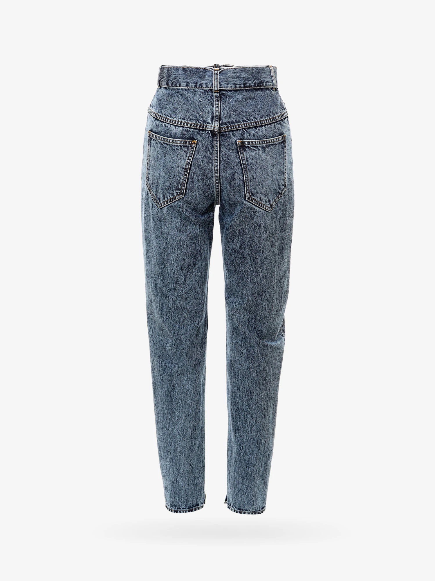 Maison Margiela Straight High-rise Jeans In Blue