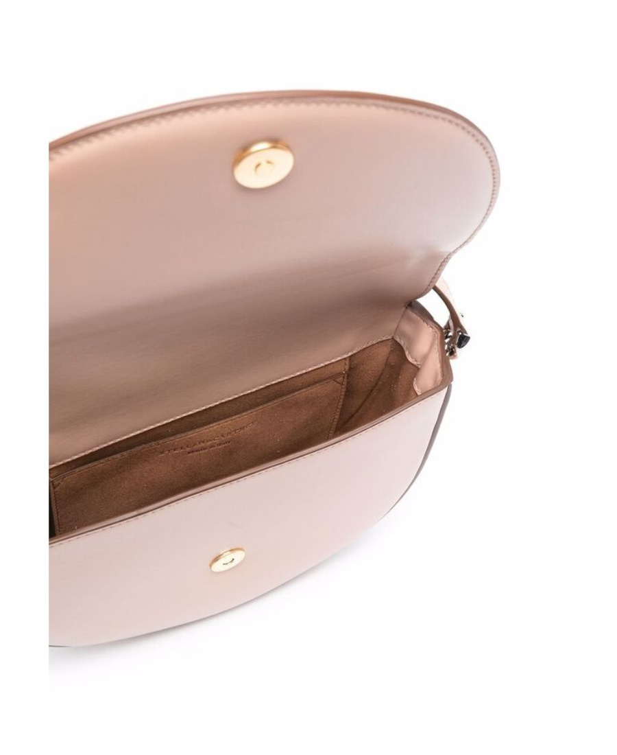 Stella Mccartney Chain-trimmed Shoulder Bag In Nude