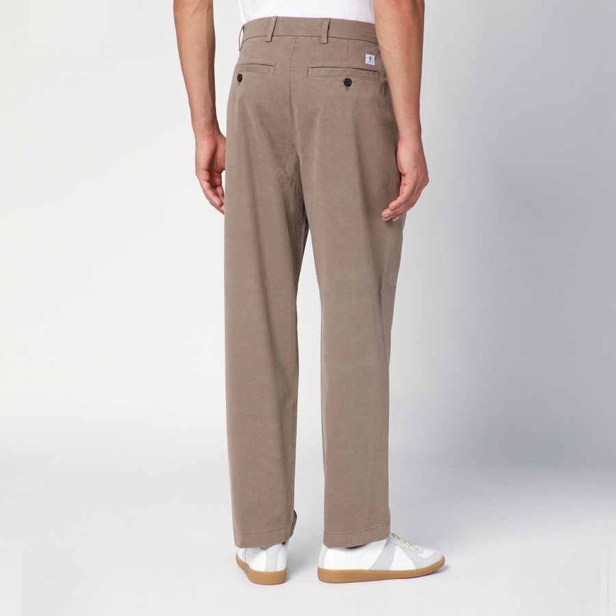 Department Five Department 5 Dove-coloured Cotton Trousers In Gray