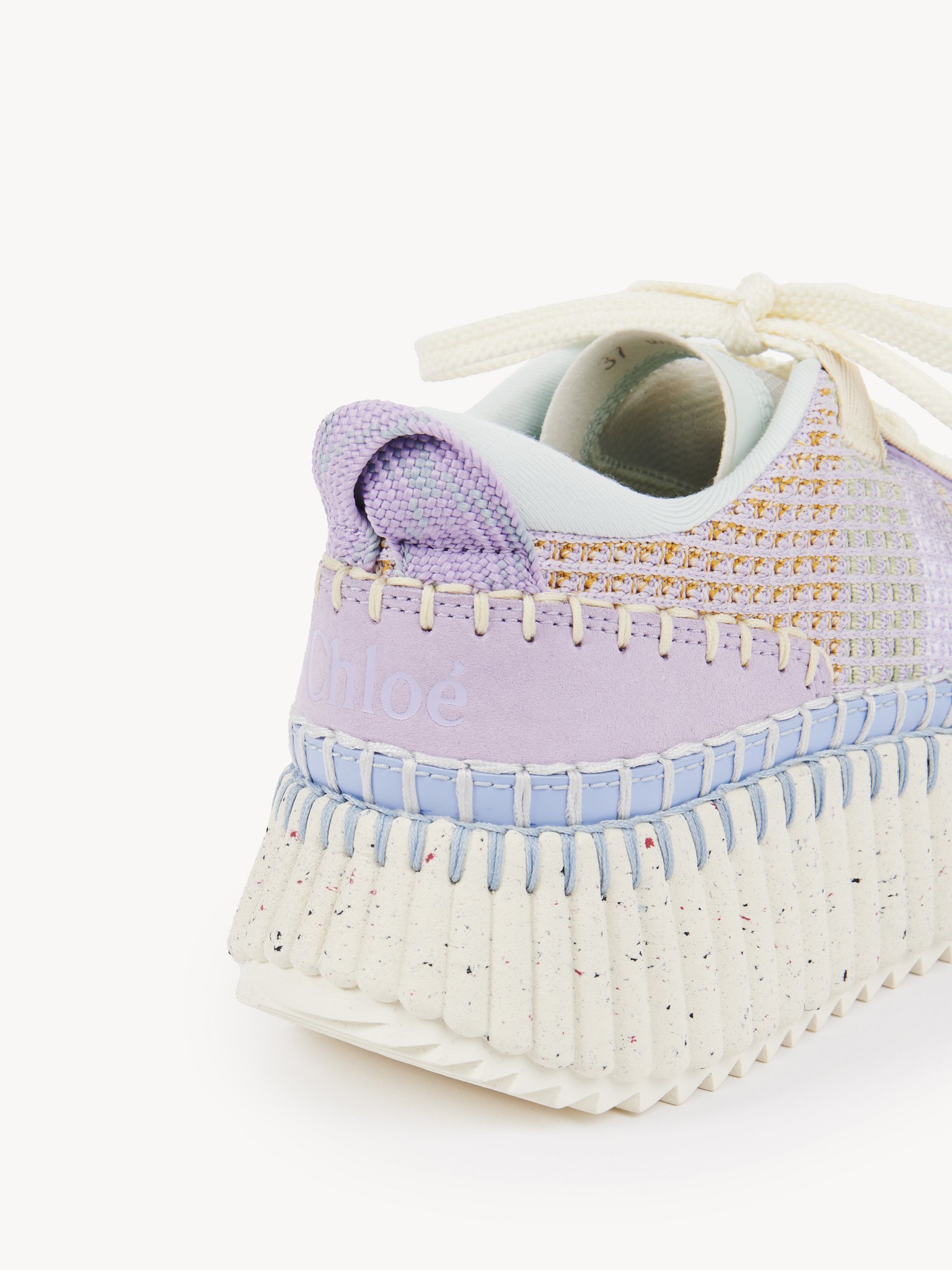 Chloé Chloe Women Multicolor Fabric Nama Sneakers In White