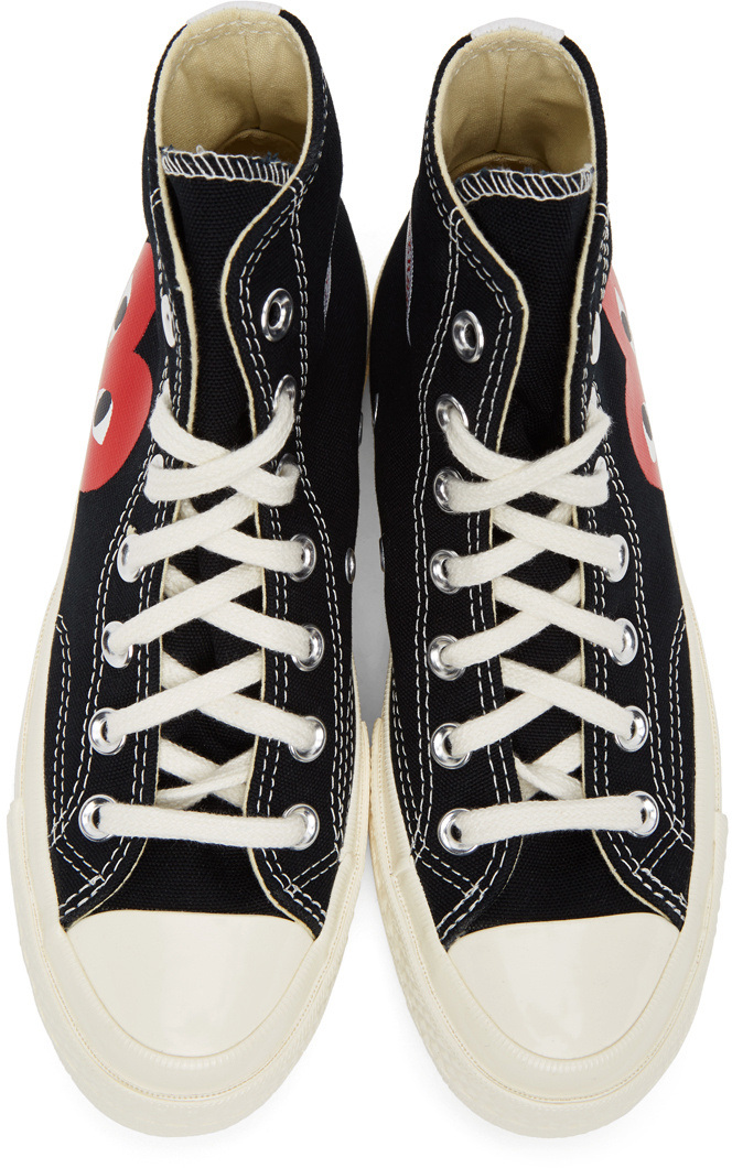 Comme Des Garçons Play X Converse Chuck Taylor Canvas High-top Sneakers In White