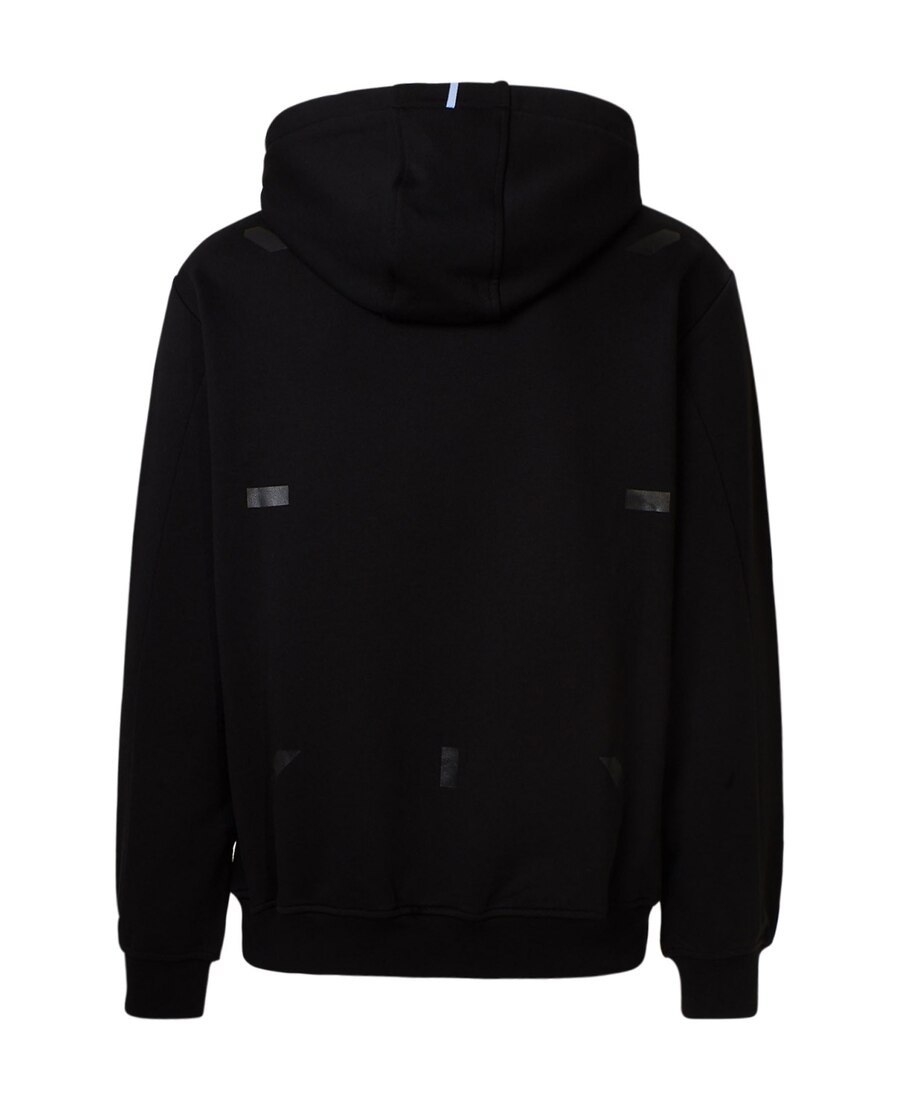 Mcq By Alexander Mcqueen Graphic-print Long-sleeved Hoodie In Black