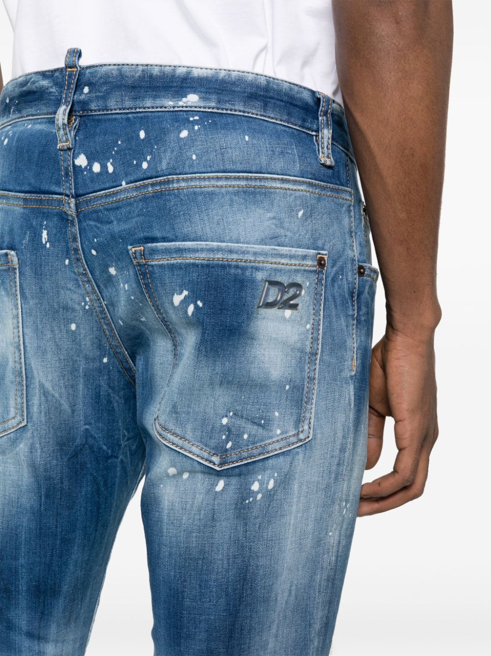 Dsquared2 Super Twinky Mid-rise Skinny Jeans In Blue