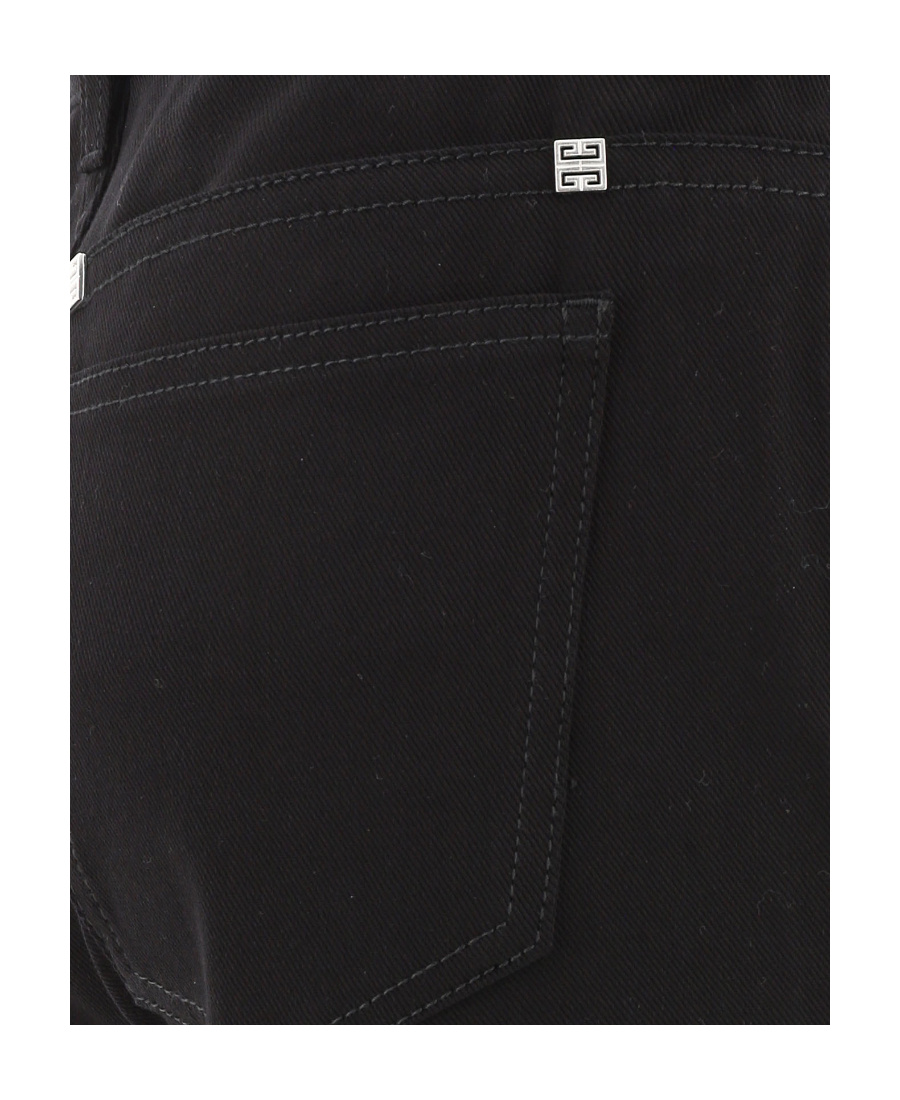 Givenchy 4g Logo Studded Skinny Jeans In Black