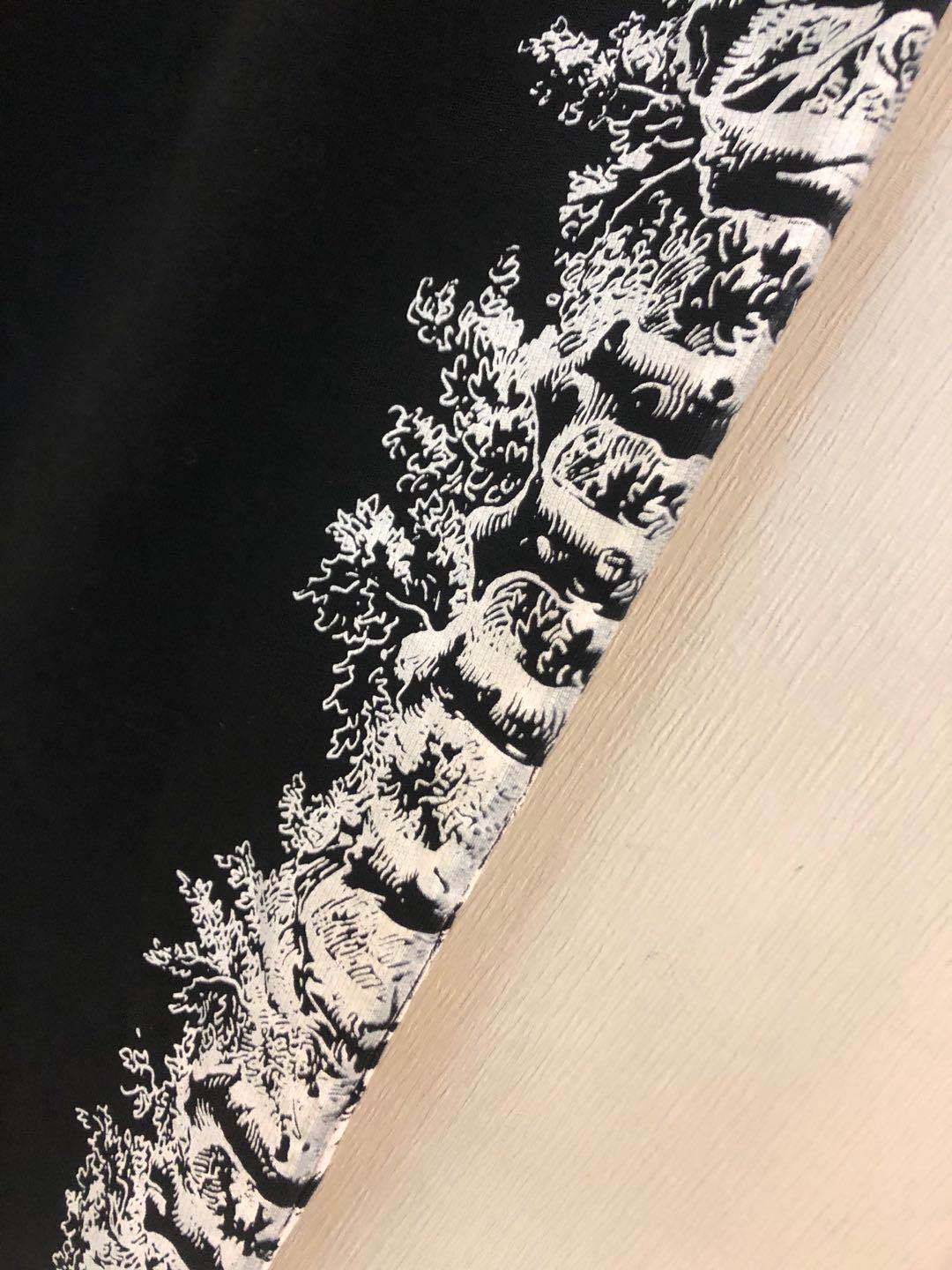 Off-white Side Printed Wide-legged Sports Pants In Black