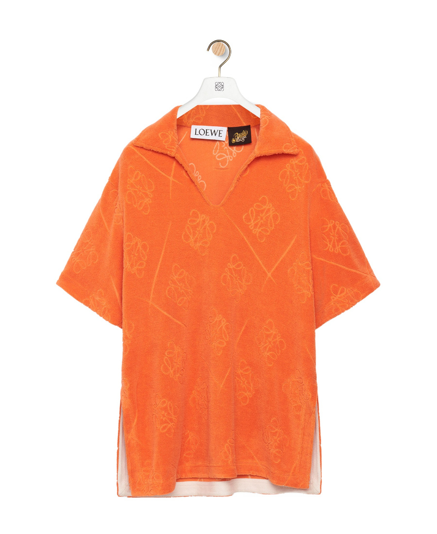 Loewe Anagram Jacquard Polo Top In Cotton
