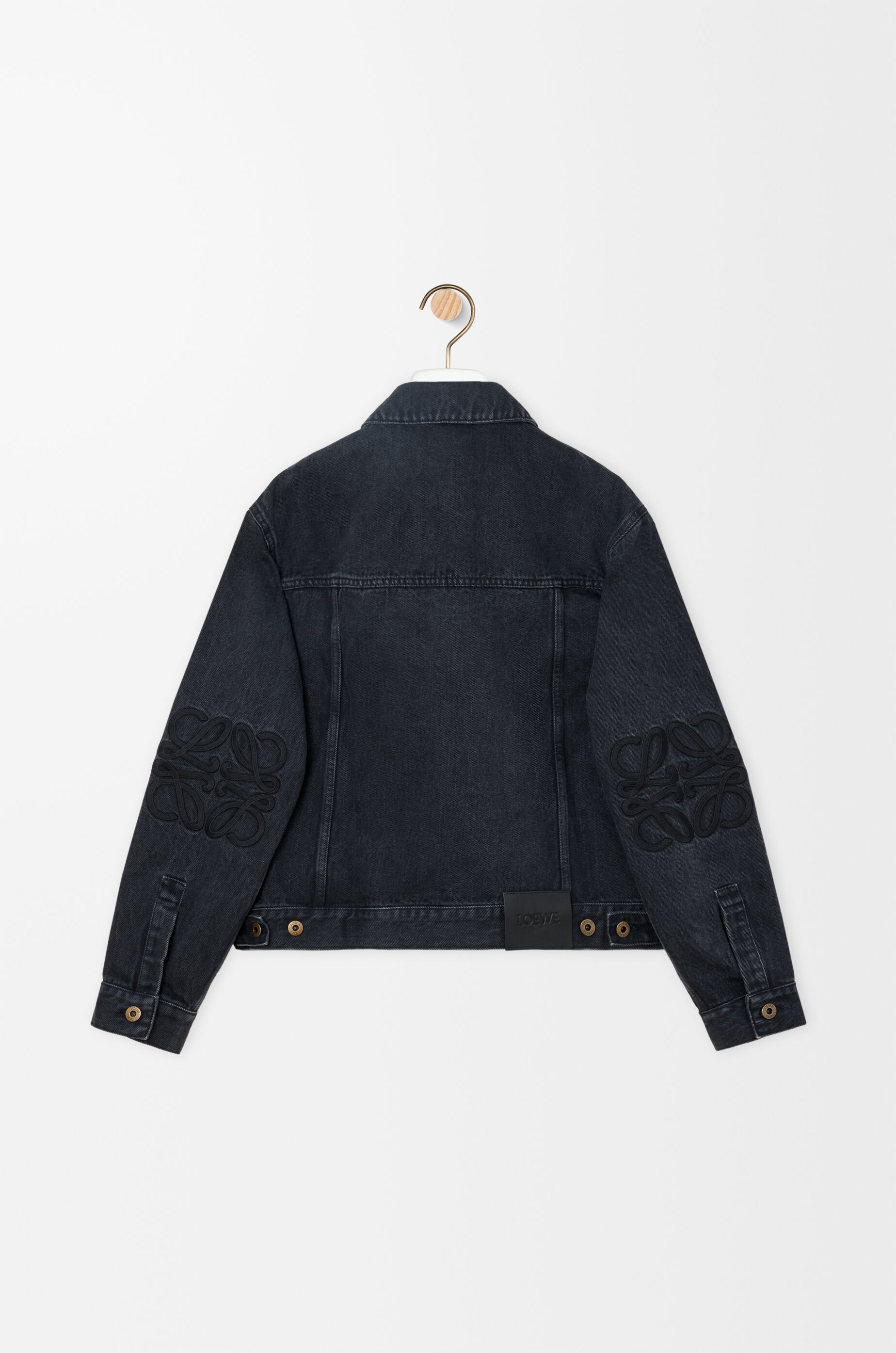 Loewe Anagram Denim Jacket In Black