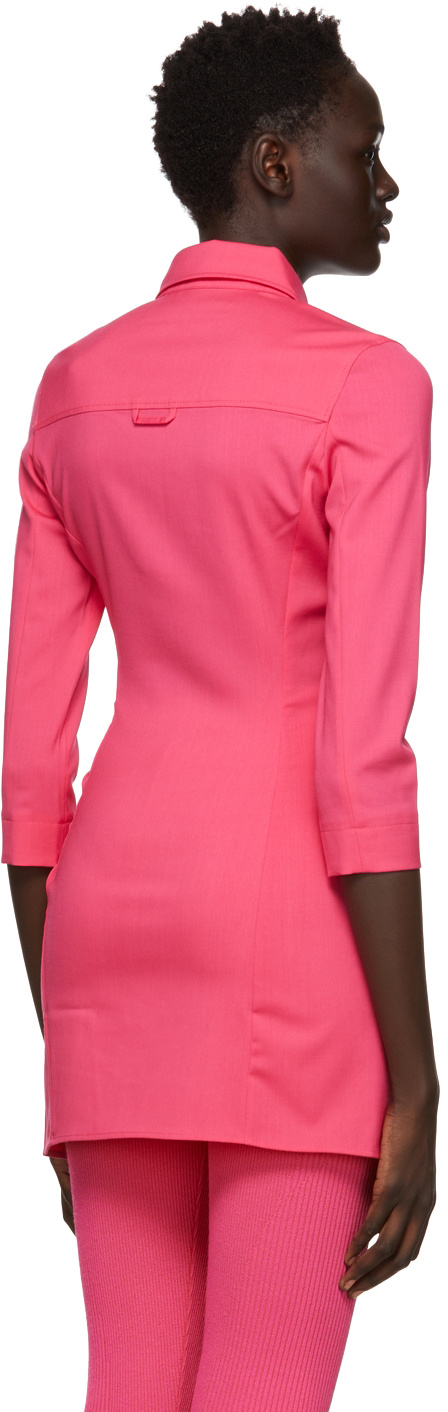 Jacquemus Pink Logo Shirt In Red
