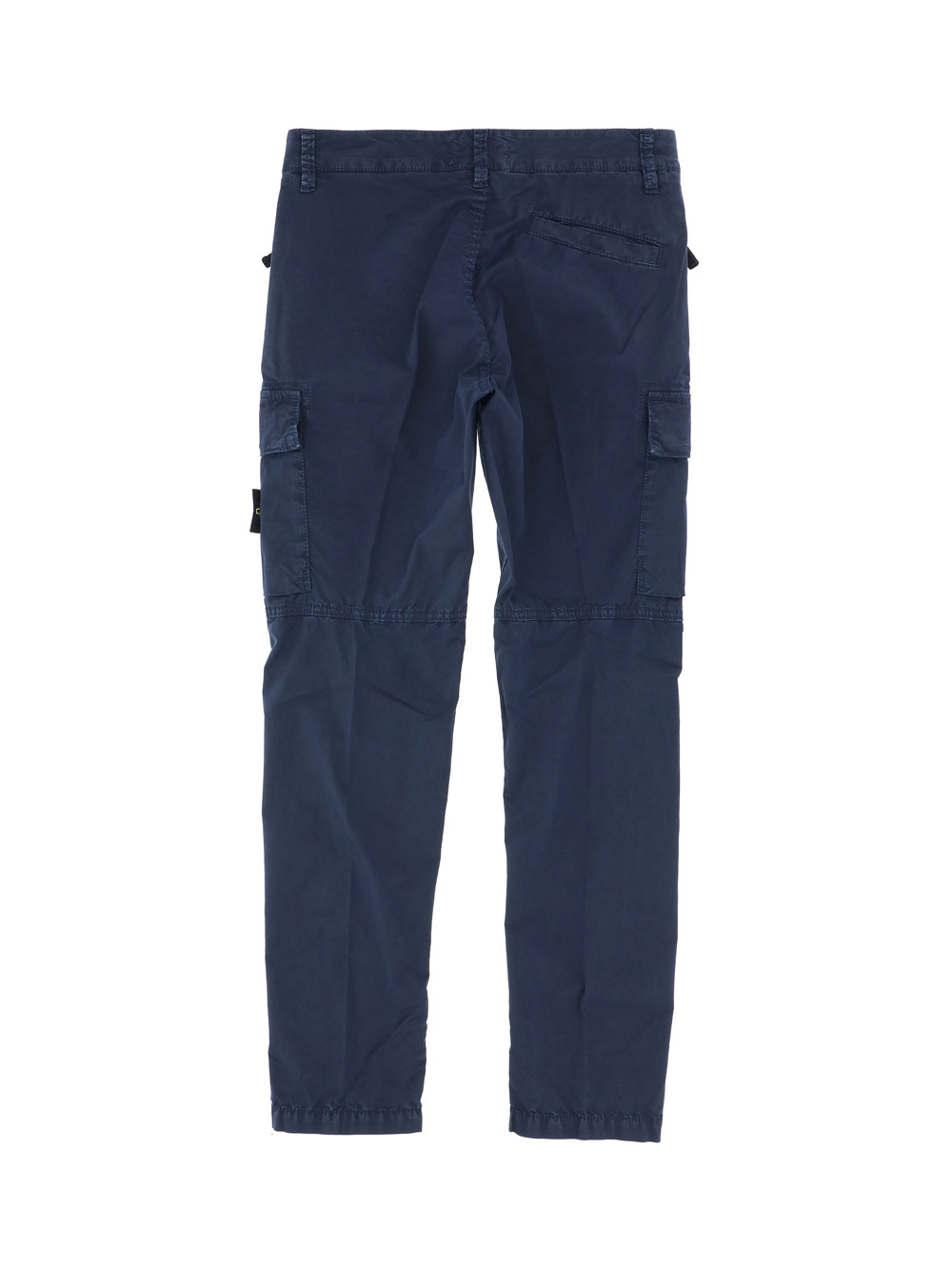 Stone Island Compass-motif Cargo Trousers In Blue