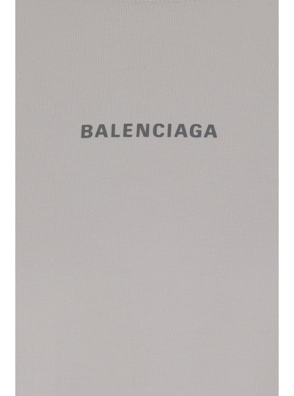 Balenciaga Logo-print Cotton Sweatshirt In Gray