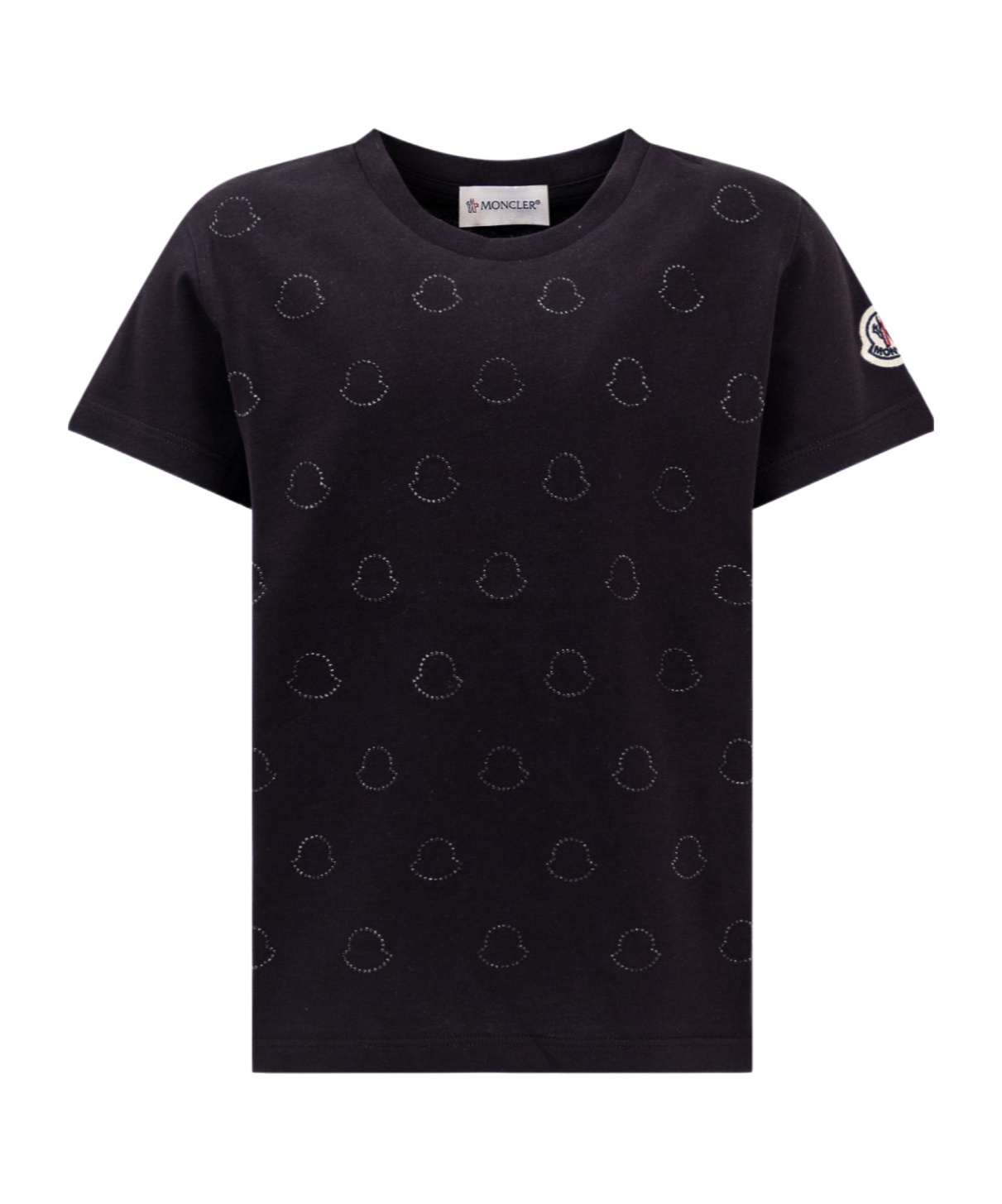 Moncler Short-sleeved T-shirt In Black